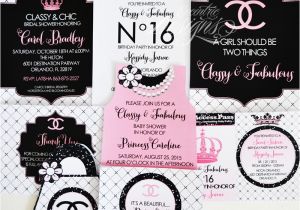 Chanel Party Invitation Template Eccentric Designs by Latisha Horton Revamped Party