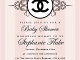 Chanel Party Invitation Template Reserved for Jill Coco Chanel Baby Shower Invitation