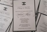 Chanel themed Bridal Shower Invitations Crystalizing these Custom Made Chanel themed Bridal Shower