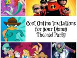 Character Birthday Party Invitations Birthday Invitations with Disney Movie Characters