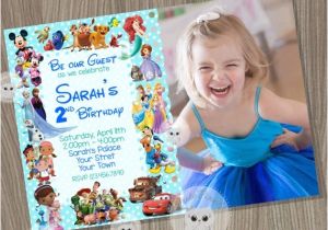 Character Birthday Party Invitations Disney Invitation Boy or Girl Invitationdisney Characters