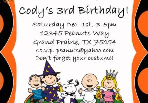 Charlie Brown 1st Birthday Invitations Items Similar to Peanuts Charlie Brown Halloween Party