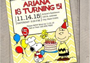 Charlie Brown First Birthday Invitations Peanuts Charlie Brown Snoopy Printable Invitation Digital File