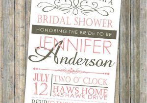 Cheap Bridal Shower Invitations Online Pink Vintage Bridal Shower Invitations Cheap Ewbs028 as