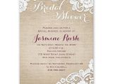 Cheap Bridal Shower Postcard Invitations Burlap and Lace Bridal Shower Invitation Ann 39 S Bridal