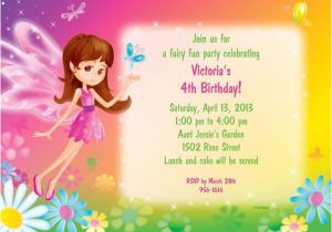 Cheap Customized Birthday Invitations Fairy Birthday Party Personalized Invitation Each
