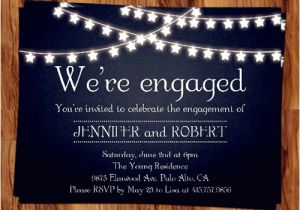 Cheap Engagement Party Invitations Online Rustic Outdoor Chalkboard Cheap Engagement Party