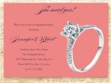Cheap Engagement Party Invitations Online Simple Cheap Coral Ring Engagement Party Invitation Cards