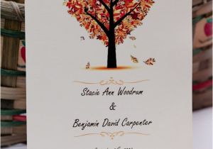 Cheap Fall themed Wedding Invitations Templates Fall Wedding Invitation Cards Plus themed Weddi