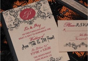 Cheap Halloween Wedding Invitations Templates Fall Halloween Wedding Invitations with Cheap