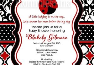Cheap Ladybug Baby Shower Invitations Ladybug Baby Shower Invitations