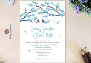 Cheap Love Bird Wedding Invitations Blue Wedding Invitations Cheap Love Bird Wedding Invitations
