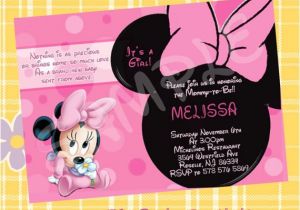 Cheap Minnie Mouse Baby Shower Invitations Baby Minnie Mouse Baby Shower Invitations