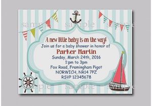 Cheap Personalized Baby Shower Invitations Baby Shower Invitation Unique Cheap Nautical themed Baby