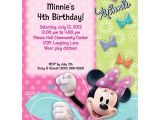 Cheap Personalized Party Invitations Minnie Mouse Personalized Invitation Each Discount