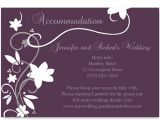 Cheap Plum Wedding Invitations Cheap Rustic Floral Plum Wedding Accommodation Cards