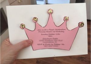 Cheap Princess Baby Shower Invitations Fun and Cheap Diy Invitation for A Princess Birthday Baby