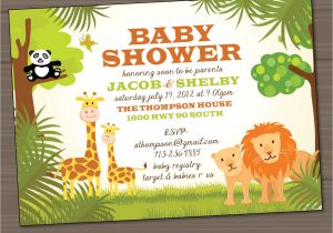 Cheap Safari Baby Shower Invitations Safari Baby Shower Invitations Image