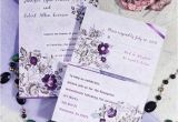 Cheap Wedding Invitations with Free Response Cards Romantic Purple Floral Printable Wedding Invitation Cards