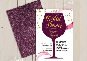 Cheap Wine themed Bridal Shower Invitations Wine themed Bridal Shower Invitations Purplemoon Co