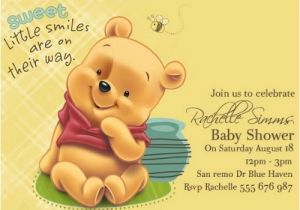 Cheap Winnie the Pooh Baby Shower Invitations Winnie the Pooh Baby Shower Invitations Alp First Birthday
