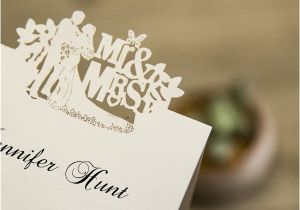 Cheapest Place to Get Wedding Invitations Cheap Mr and Mrs Laser Cut Place Cards Ewpc006 as Low as