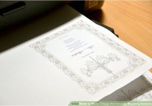Cheapest Way to Do Wedding Invites 3 Ways to Make Cheap Homemade Wedding Invitations Wikihow