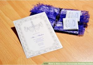Cheapest Way to Do Wedding Invites 3 Ways to Make Cheap Homemade Wedding Invitations Wikihow
