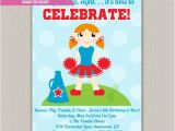 Cheerleading Birthday Party Invitations Cheerleading Kids Birthday Invitation by Enchanteddesigns4u