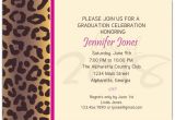 Cheetah Graduation Invitations Cheetah Graduation Party Invitations Paperstyle