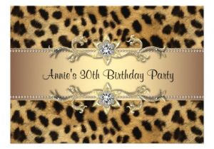 Cheetah Party Invitations Cheetah Print Birthday Party Invitation