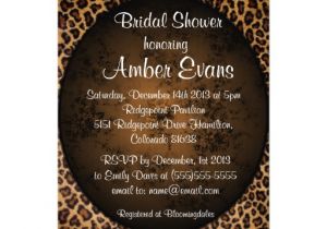 Cheetah Print Bridal Shower Invitations 1 000 Leopard Wedding Invitations Leopard Wedding