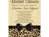 Cheetah Print Bridal Shower Invitations Leopard Invitations 3900 Leopard Announcements & Invites