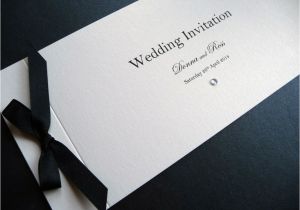 Cheque Book Wedding Invitation Template Cheque Book Wedding Invitation with A Black Ribbon Bow I