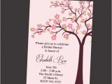 Cherry Blossom Bridal Shower Invitations Bridal Shower Invitation with Cherry Blossom Tree by