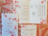 Cherry Blossom Chinese Wedding Invitation Card Template Vector Add A Note Of Festivity to the Entire Wedding Card