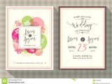 Cherry Blossom Chinese Wedding Invitation Card Template Vector Floral Cherry Blossom Wedding Invitation Card Template