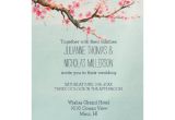 Cherry Blossom Wedding Invitation Template Cherry Blossom Flowers Wedding Invitation Zazzle Com