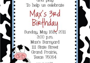 Chick Fil A Birthday Party Invitations Cow Farm Birthday Party Invitation Custom Diy Birthday