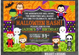 Children S Halloween Party Invitations Halloween Birthday Invitation Kids Halloween Party