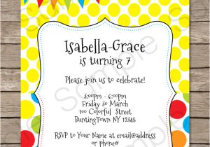 Children's Birthday Invitation Template Colorful Bunting Invitations Template Birthday Party