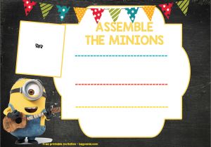 Children's Birthday Invitation Template Updated Bunch Of Minion Birthday Party Invitations Ideas