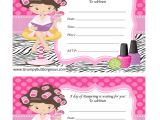 Childrens Pamper Party Invitations Grumpy but Gorgeous Pamper Parties Spa Pamper Beauty