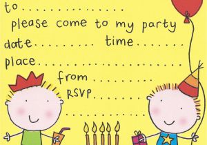 Childrens Party Invitation Template Free Birthday Party Invites for Kids Free Printable