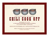 Chili Cook Off Party Invitation Chili Pot Trio Chili Cook F Party Invitation 5" X 7