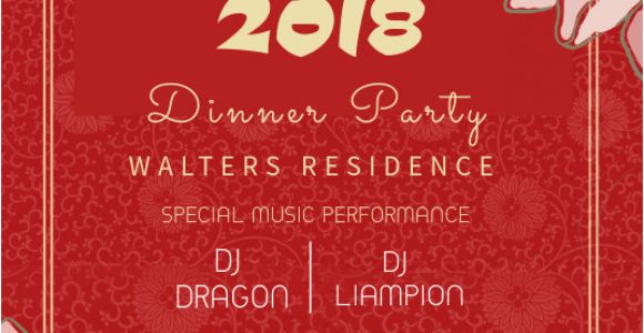 Chinese Party Invitation Template Copy Of Chinese New Year Party Invitation Template