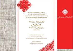 Chinese Wedding Invitation Template Free Download Diy Printable Chinese Wedding Celebration Invitation by Imleaf