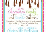 Chocolate Party Invitations Free Chocolate Candy Invitations Ooey Gooey Chocolate Sweet Shop