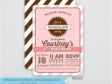 Chocolate Party Invitations Free Chocolate Party Birthday Invitations Instant by Swankypress
