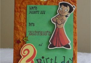 Chota Bheem theme Birthday Party Invitations Printable Chota Bheem Birthday Invitation Cards Birthday